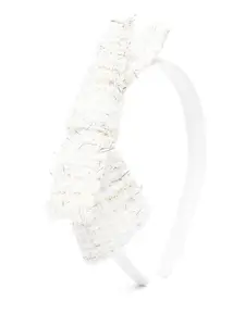 Повязка на голову с бантом Patachou, белый