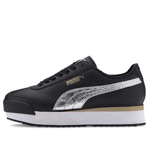 Кроссовки roma amor metallic 'black metallic silver' Puma, черный