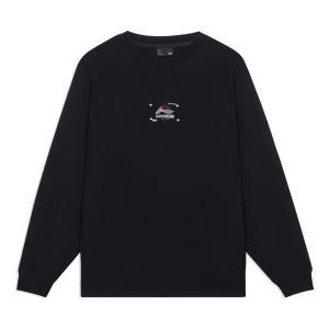 Свитер Li-Ning Logo Print Classic Pullover 'Black', черный