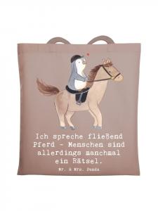 Mr. & Mrs. Panda Сумка для верховой езды и пазл с надписью пастельно-коричневого цвета