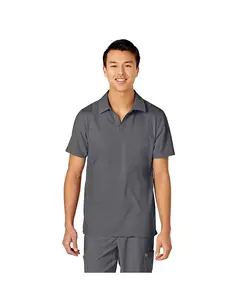 Мужская медицинская футболка Big & Tall W123 с воротником Wink, серебряный