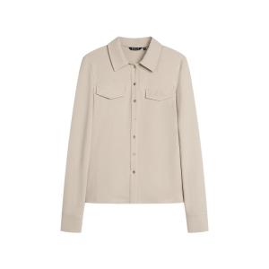 Рубашка женская Lapel Moderate ELLE, светло-серый