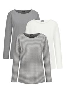 Рубашка Goldner, Grey/Wool White