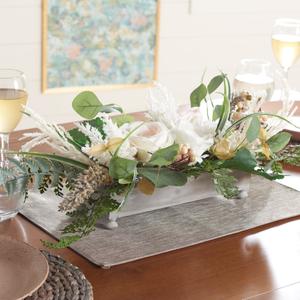 Композиция в горшке Safavieh из искусственных роз и папоротника, 25 см