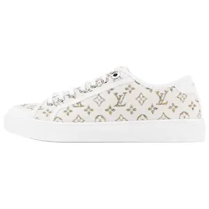 LOUIS VUITTON Женские парусиновые туфли Lagoon Low Top, белые