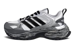 Adidas Кроссовки для бега Low Top Unisex Black Silver с амортизацией SHADOW FEVER, устойчивые к истиранию и упругие