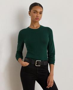Женский свитер из смесовой хлопковой ткани, размеры P/XS-XXL Lauren Ralph Lauren, Deep Pine