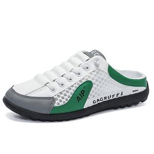 BAKE Серые мужские противоскользящие износостойкие закрытые тапочки, цвет Gray