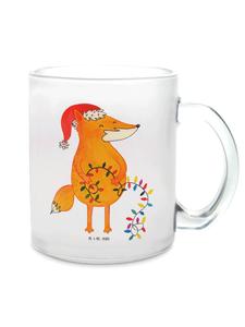 Кружка с рождественской лисой, прозрачная, без слов Mr. & Mrs. Panda