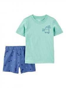 Футболка carter's, бирюзовый/синий