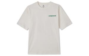 Футболка унисекс с рукавом дроп-шиплоудер цвета экрю Converse