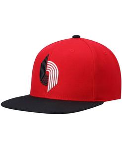 Мужская красно-черная кепка Portland Trail Blazers Hardwood Classics Team Two-Tone 2.0 Snapback Mitchell & Ness
