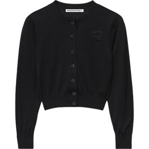 T By Superfine укороченный кардиган-крю Alexander Wang, черный