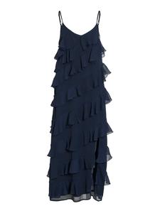 Длинное платье Vila, темно-синий