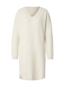 VILA Вязаное платье из шерсти белого цвета