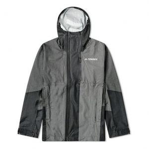 Толстовка adidas Outdoor Colorblock Hooded Jacket Black, черный