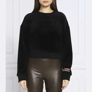 Укороченная толстовка Guess, черный