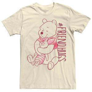 Мужская футболка Winnie The Pooh Piglet Pooh Friend Hugs Tee Disney