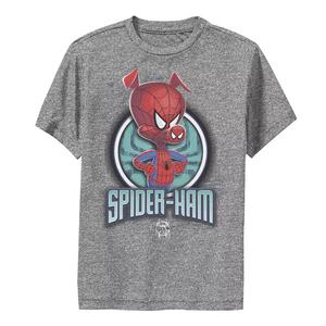 Футболка премиум-класса «Marvel Spiderverse Spider-Ham Pose» для мальчиков 8–20 лет Licensed Character