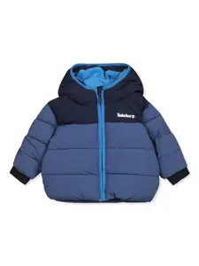 Пуховик с капюшоном Timberland Kids, синий