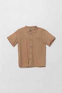 Детская льняная рубашка United Colors Of Benetton, коричневый