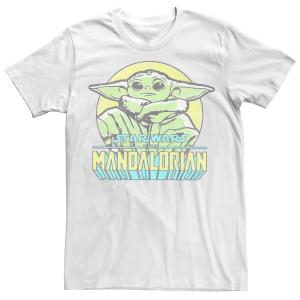 Мужская футболка с логотипом Star Wars The Mandalorian Grogu The Mandalorian Child Licensed Character