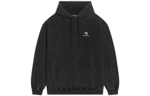 Спортивная толстовка Sporty B, средний крой Balenciaga, черный