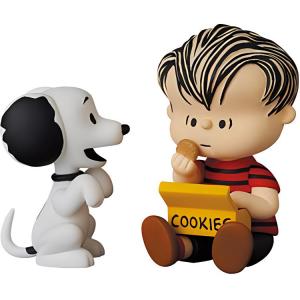 Medicom Toy Udf Peanuts Series 12- 50's Snoopy And Linus Figure Red