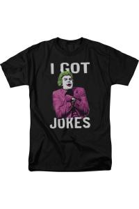 Футболка / футболка для взрослых с коротким рукавом Batman Classic Tv Got Jokes Gildan, черный