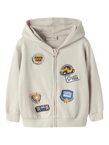 NAME IT Толстовка с молнией 'NMMVoltinus' в светло-сером цвете