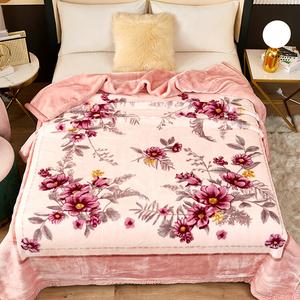 Disney Простыня из молочного вельвета 180х220 см, вес 3 кг, двойной слой, утолщенная, без выпадения ворса