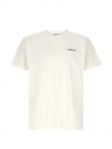 Футболка с металлическим принтом-стрелой OFF-WHITE, белый