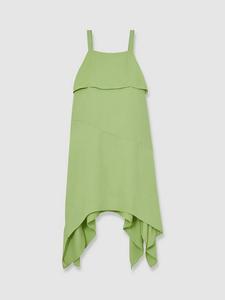 Детское платье Alba без рукавов с квадратным вырезом и драпировкой Reiss, Green