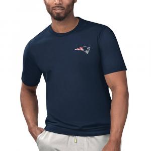 Мужская футболка Margaritaville Navy New England Patriots с лицензией на охлаждение, цвет Pat Navy