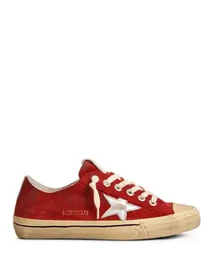 Женские замшевые кроссовки Golden Star Hi Star Golden Goose, красный