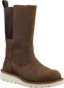 Carhartt womens Women's Waterproof 10" Soft Toe Wellington Wedge Boot, Brown