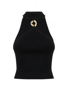 Топ с воротником-хальтер Simkhai, черный