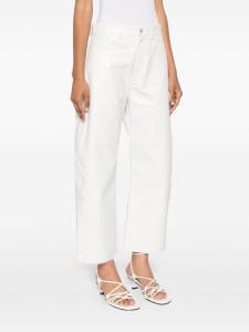 KASSL Editions фактурные брюки прямого кроя, белый