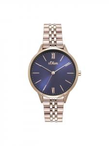 s.Oliver Кварцевые часы SO-4214-MQ в корпусе из розового золота