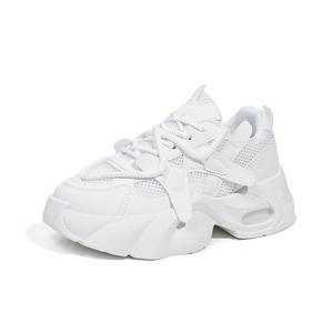 Низкие массивные кроссовки женские NANJIREN, White