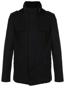 Куртка с потайной застежкой и капюшоном Osklen, черный
