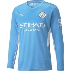 Коллекция домашней футболки Manchester City Футбольная майка мужская синяя Puma, синий
