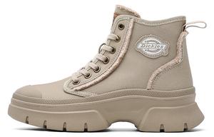 Туфли женские парусиновые высокие черные/хаки Dickies