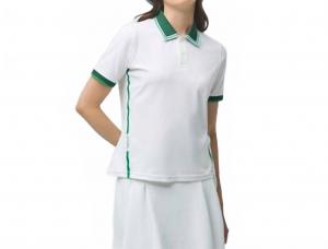 Женская футболка-поло Tech Jersey Club, цвет: белый, зеленый Tilley, White Green