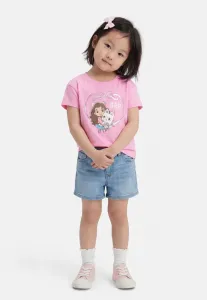 Футболка с графическим принтом Gap, Parisian Pink