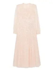 Платье, украшенное пайетками Needle & Thread, розовый