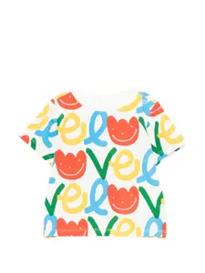 Футболка с принтом Stella Mccartney Kids, белый