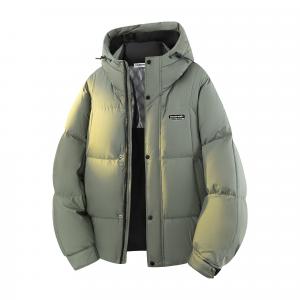 Пуховик Unisex Hooded Thickened Others HUANQIU, new pine зеленый (logo version)