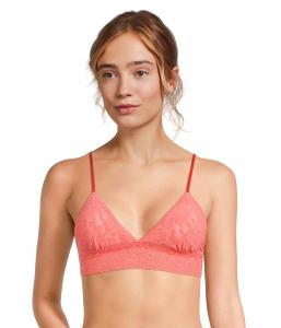 Бралетт Hanky Panky Signature Lace Padded Triangle Bralette, Courageous Coral
