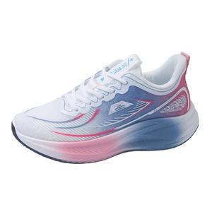 King Jinmai Амортизирующие нескользящие износостойкие дышащие легкие женские кеды низкие белые голубые розовые, цвет White Blue Pink